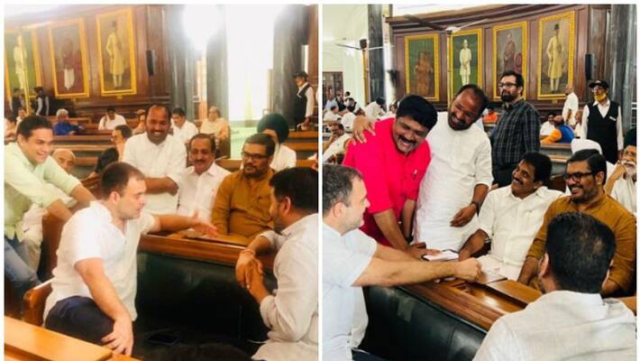 rahul gandhi mb rajesh meet after 2 years rahul gandhi mb rajesh meet after 2 years