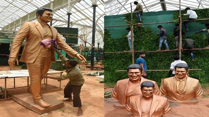 dr rajkumar family members visited lalbagh flower show dr rajkumar family members visited lalbagh flower show