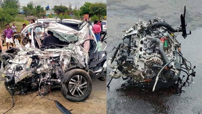 Tiruppur private Bus car collision... 4 people killed Tiruppur private Bus car collision... 4 people killed