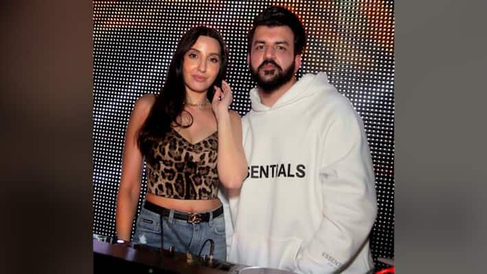 DJ Jugal - Dubai's Best Bollywood DJ, spotted with Nora Fatehi at an event-snt DJ Jugal - Dubai's Best Bollywood DJ, spotted with Nora Fatehi at an event-snt