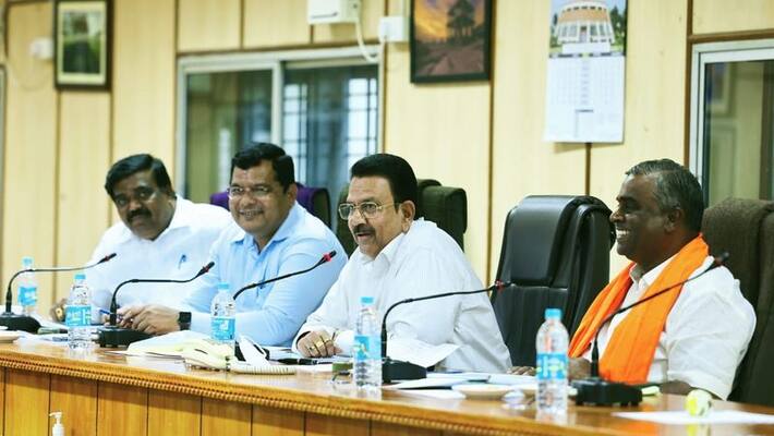 Let the pending work be completed end of August say Minister C.C.Patil rav Let the pending work be completed end of August say Minister C.C.Patil rav