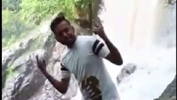 posing for photo youth falls into waterfall in tamilnadu kodaikanal ash posing for photo youth falls into waterfall in tamilnadu kodaikanal ash