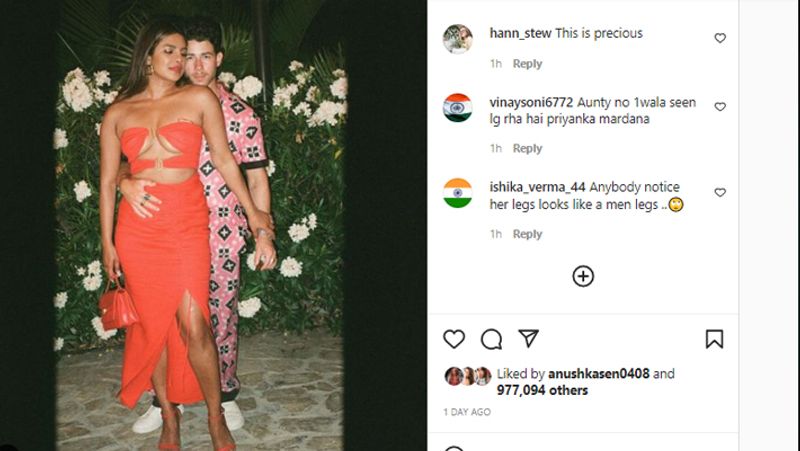 Priyanka Chopra and Nick Jonas trolled for their romantic photo GGA