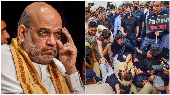 Amit shah Link Congress black protest to Ram Mandir Amit shah Link Congress black protest to Ram Mandir