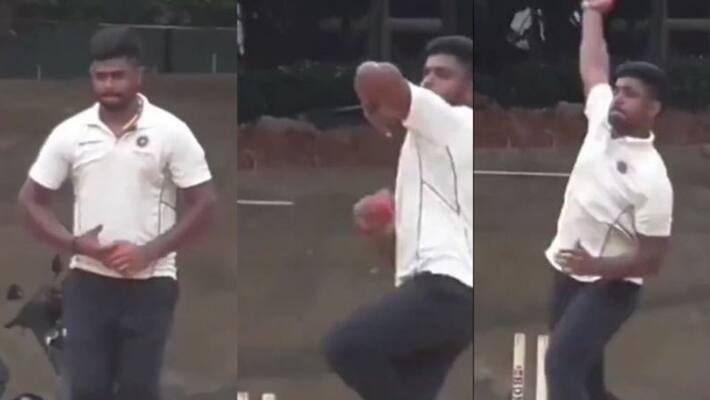Watch rare video Rajasthan Royals captain Sanju Samson bowling Watch rare video Rajasthan Royals captain Sanju Samson bowling