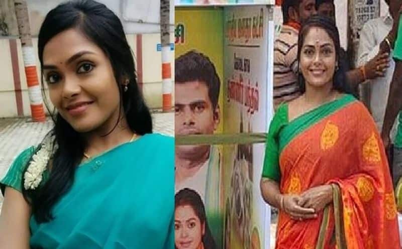 snegan filed complaint against bjp actress jeyalakshmi at chennai commisioner office