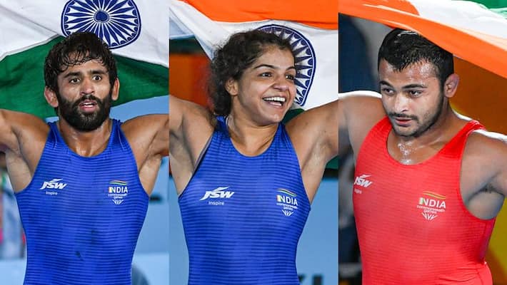 Commonwealth Games, CWG 2022: Bajrang Punia hands India 7th gold; Anshu Malik takes silver; netizens honour-ayh Commonwealth Games, CWG 2022: Bajrang Punia hands India 7th gold; Anshu Malik takes silver; netizens honour-ayh