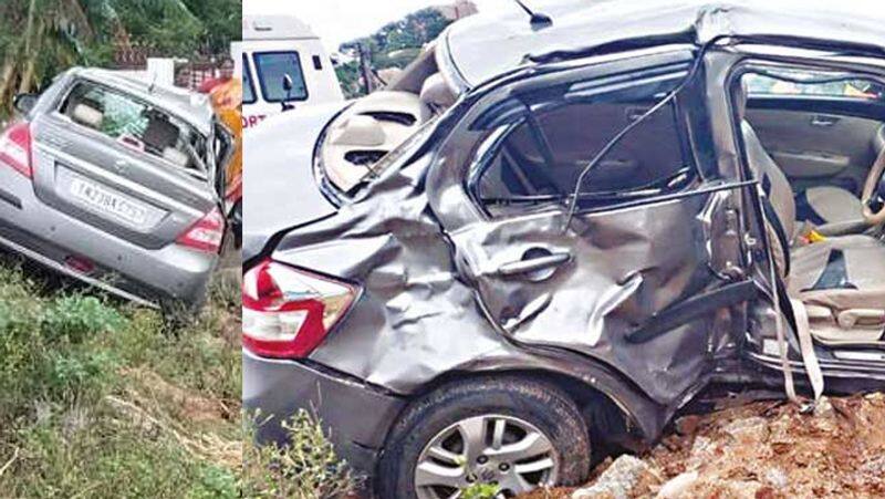 krishnagiri near car collision...Four People Killed