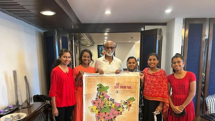 Asianet news NCC Vajra Jayanti Yatra superstar Rajinikanth Met cadets in delhi Asianet news NCC Vajra Jayanti Yatra superstar Rajinikanth Met cadets in delhi