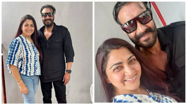 khushbu photos with bollywood actor ajay devgn khushbu photos with bollywood actor ajay devgn