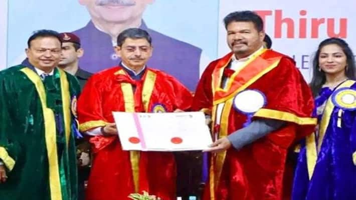 South Star Director shankar receives honorary doctorate South Star Director shankar receives honorary doctorate