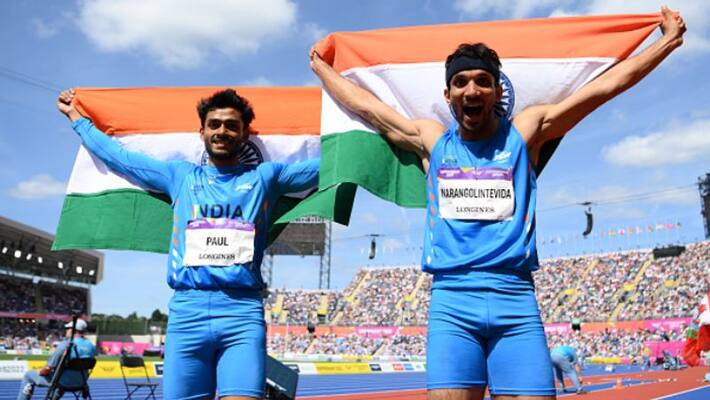 Commonwealth Games 2022 India s eldhose paul abdulla aboobacker creaye history after wins gold and silver in Tripple Jump spb Commonwealth Games 2022 India s eldhose paul abdulla aboobacker creaye history after wins gold and silver in Tripple Jump spb