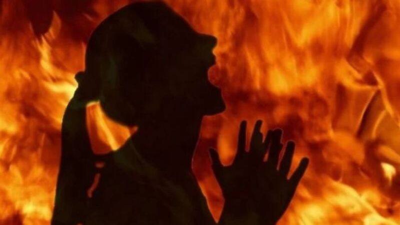 The husband burned his wife alive to have a boy at thanjavur