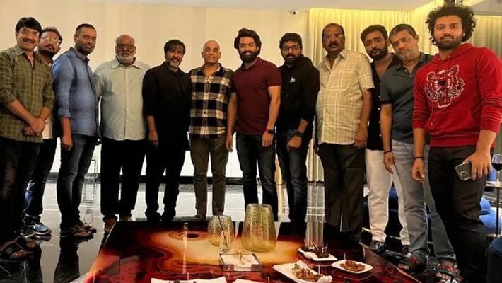 Dil Raju and Kalyan Ram at Bimbisara Movie success party, Happy buyers Dil Raju and Kalyan Ram at Bimbisara Movie success party, Happy buyers