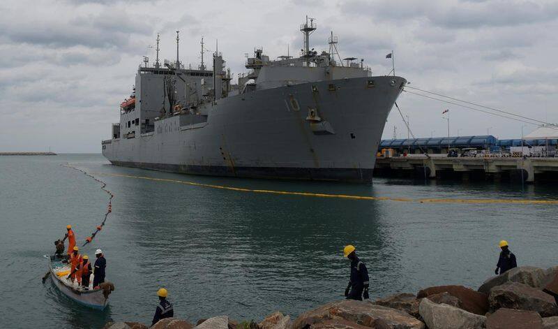 In a first, a US Navy ship arrives at the L&T shipyard in Tamil Nadu for repairs.