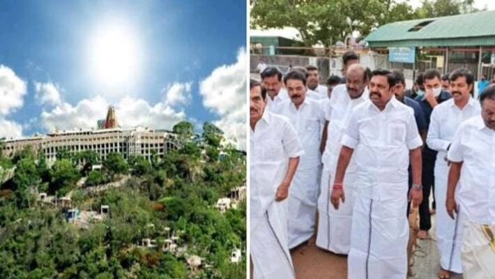 AIADMK General Secretary EPS attended a special puja at Palani Murugan Temple AIADMK General Secretary EPS attended a special puja at Palani Murugan Temple
