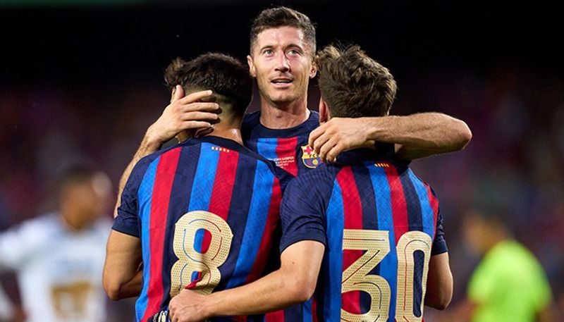 football 3 goals in 19 minutes! The Pedri-Lewandowski connection sparks jubilation among Barcelona fans snt