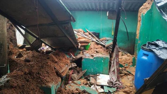 two houses completely collapsed in Munnar two houses completely collapsed in Munnar