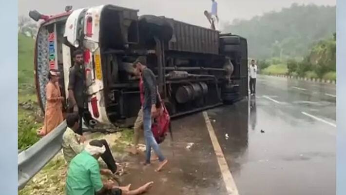 Bus accident in Dungarpur then three people death in Rajasthan kpr Bus accident in Dungarpur then three people death in Rajasthan kpr