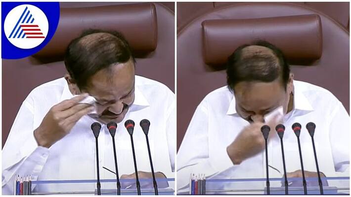 Vice President Venkaiah Naidu Emotional Derek OBrien Narrates childhood story wiping his tears san Vice President Venkaiah Naidu Emotional Derek OBrien Narrates childhood story wiping his tears san