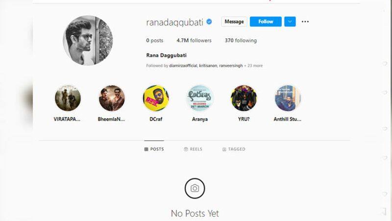 Rana Daggubati announced social media sabbatical, deletes all Instagram posts GGA