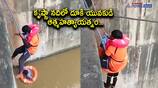 Man attempts suicide by jumping into Prakasam Barrage Krishna River 