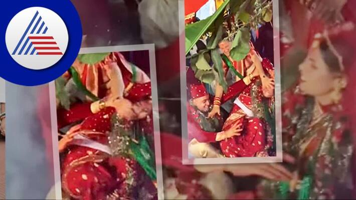 Bride and groom fighting in wedlock, Nepal wedding video goes viral akb Bride and groom fighting in wedlock, Nepal wedding video goes viral akb