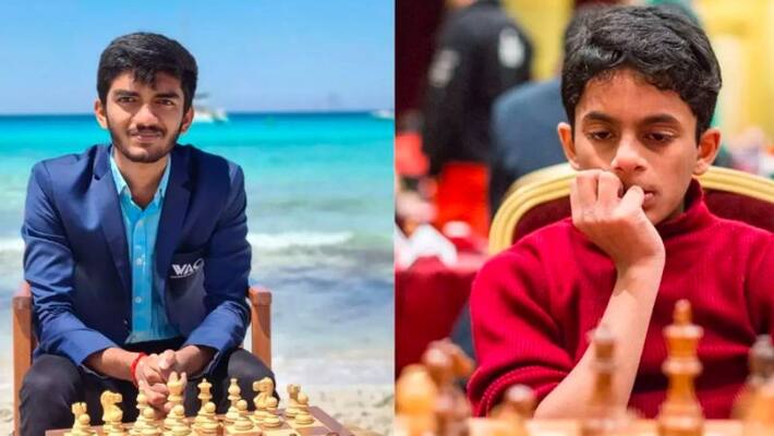 Gukesh D and Nihal Sarin win individual gold medal in Chess Olympiad 2022 spb Gukesh D and Nihal Sarin win individual gold medal in Chess Olympiad 2022 spb