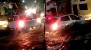 Watch Strong current sweeps away car with passengers in Indore, Madhya Pradesh