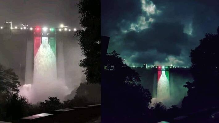 idukki cheruthoni dam become tricolor occasion of 75th independence day idukki cheruthoni dam become tricolor occasion of 75th independence day