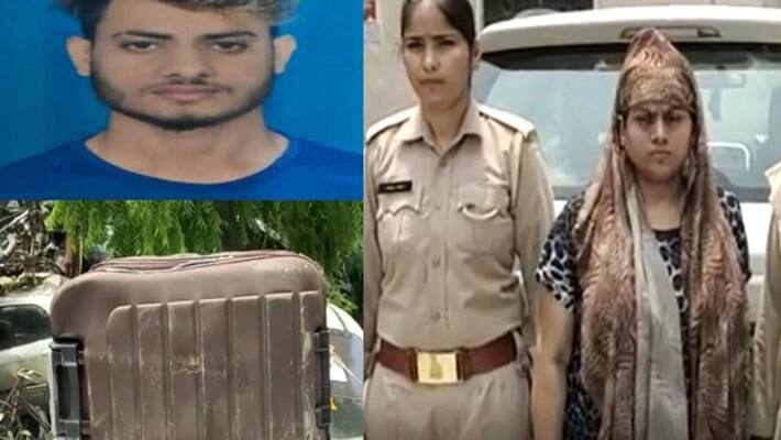 Woman caught with body of her partner in trolley bag in uttar pradesh Woman caught with body of her partner in trolley bag in uttar pradesh