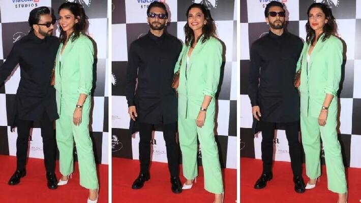 deepika padukone and ranveer singh in monotone look deepika padukone and ranveer singh in monotone look