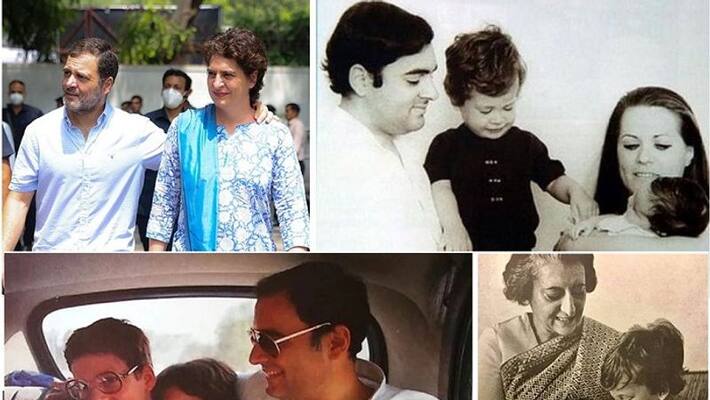 Rahul Gandhi wish Raksha Bandhan and celebrate rakhi with Priyanaka vadra heartwarming pictures viral ckm Rahul Gandhi wish Raksha Bandhan and celebrate rakhi with Priyanaka vadra heartwarming pictures viral ckm