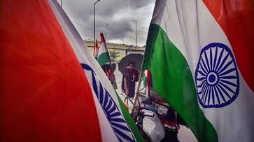 PAK vs AFG CWC 2023 : Ban on tricolor flag in Chennai stadium allegations, police pulling Indian flags out from dustbin.. Video viral - bsb PAK vs AFG CWC 2023 : Ban on tricolor flag in Chennai stadium allegations, police pulling Indian flags out from dustbin.. Video viral - bsb