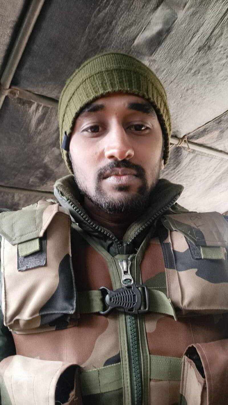 A soldier from Tamil Nadu died in a fight with terrorists and his relatives are deeply saddened