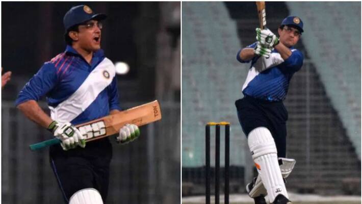 Sourav Ganguly led Indian Maharajas to take on World Giants in 75th Year of Indian Independence special match at Legends League Cricket kvn Sourav Ganguly led Indian Maharajas to take on World Giants in 75th Year of Indian Independence special match at Legends League Cricket kvn