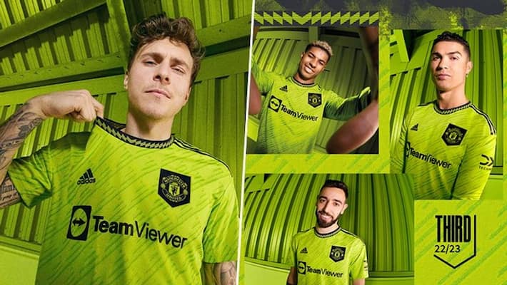 adidas reveal Man Utd 2022-23 Solar Slime third kit