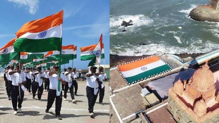 Army starts 75 km long tiranga yatra from Kanyakumari to Thiruvananthapuram Army starts 75 km long tiranga yatra from Kanyakumari to Thiruvananthapuram