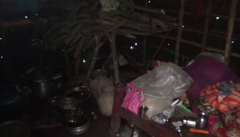 woman and three children are suffering due to the hut like home 