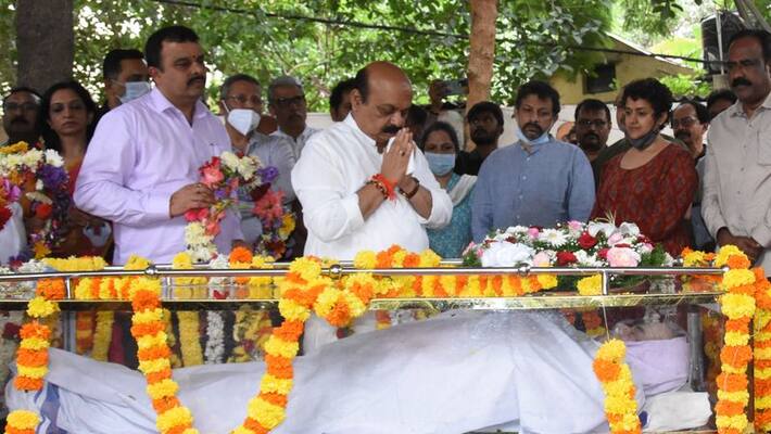 Shivamogga Subbanna funeral with all the government honour gvd Shivamogga Subbanna funeral with all the government honour gvd