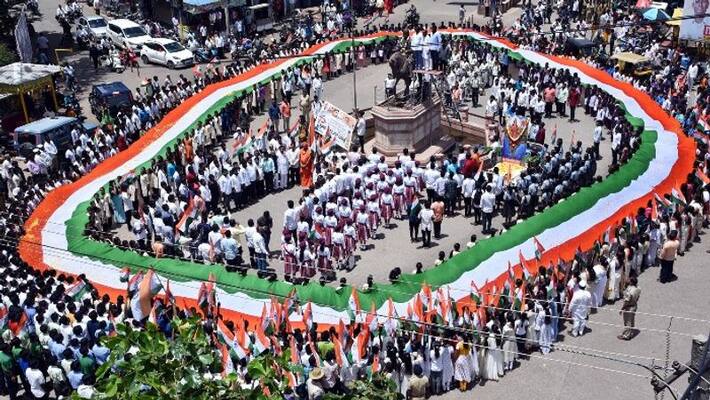 iNDIA75 Big Tiranga Yatra in Gokak! belagavi rav iNDIA75 Big Tiranga Yatra in Gokak! belagavi rav