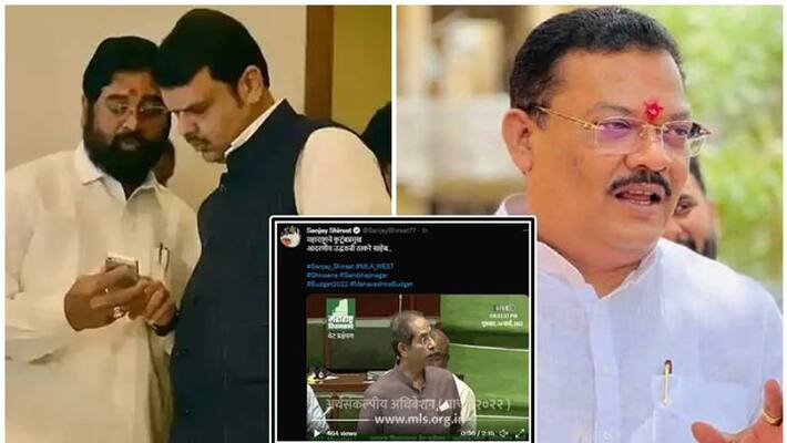 Rebellion in Shiv sena Eknath Shinde Camp Angry MLA Sanjay Shirsat shares tweet on Uddhav Thackeray Maharashtra san Rebellion in Shiv sena Eknath Shinde Camp Angry MLA Sanjay Shirsat shares tweet on Uddhav Thackeray Maharashtra san