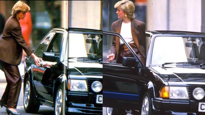 Black Ford Escort Car driven by Princess Diana auctioned Black Ford Escort Car driven by Princess Diana auctioned