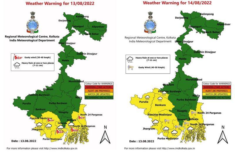 West Bengal Weather Report about rain forecast in kolkata and other districts ANBSS