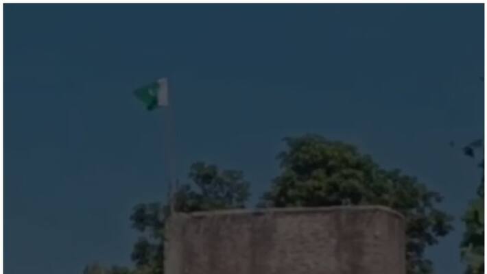 Raising Pakistan Flag In house man arrested Raising Pakistan Flag In house man arrested