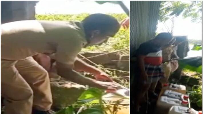 excise raid in kayakmulam illegal liqour making found excise raid in kayakmulam illegal liqour making found