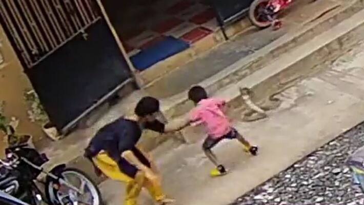 Live Video Karnataka Woman Saving Son From Snake vva Live Video Karnataka Woman Saving Son From Snake vva