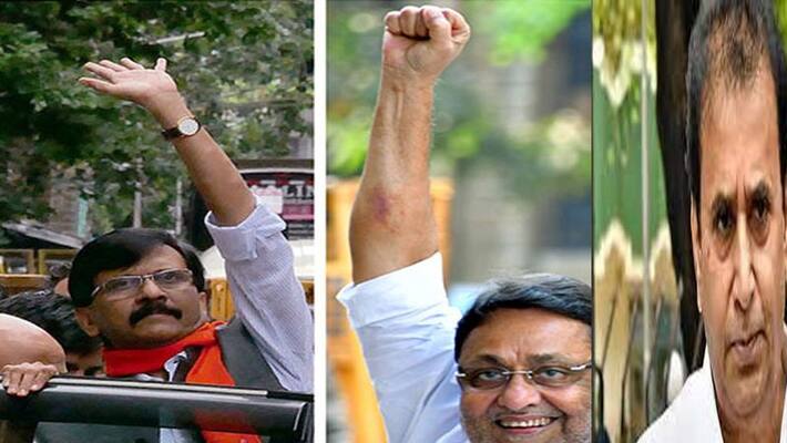 Anil Deshmukh, Nawab Malik and Sena leader Sanjay Raut in Mumbai Arthur road jail pwt Anil Deshmukh, Nawab Malik and Sena leader Sanjay Raut in Mumbai Arthur road jail pwt