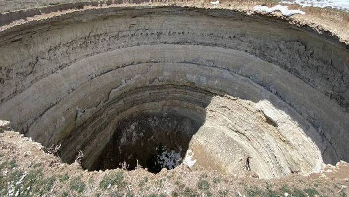 mysterious sinkholes in Turkey villages mysterious sinkholes in Turkey villages