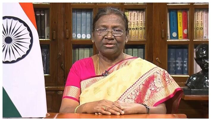 President Droupadi Murmu First Speech On The Eve Of 75th Anniversary Of Independence bpsb President Droupadi Murmu First Speech On The Eve Of 75th Anniversary Of Independence bpsb
